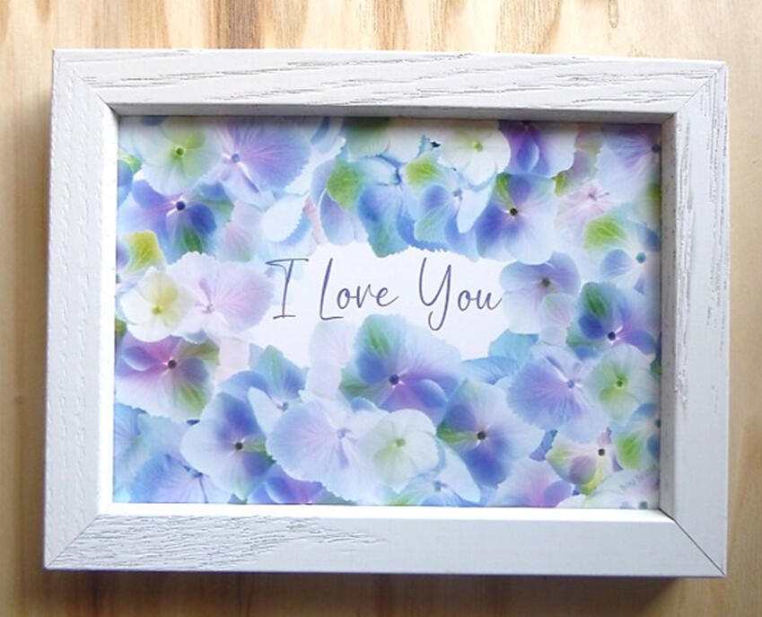 Blue Hydrangeas 6x8 Frame