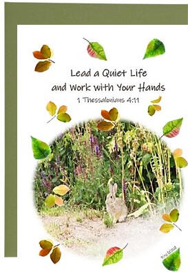 Woodland Bunny Frameable Card