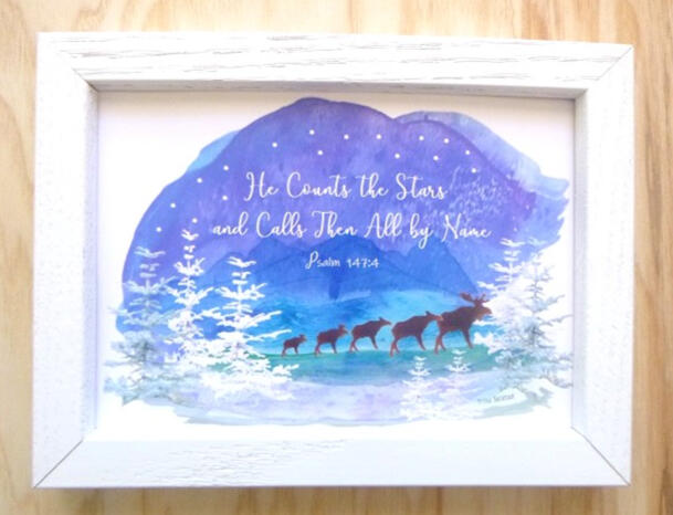 Mountain Evening 6x8 Frame