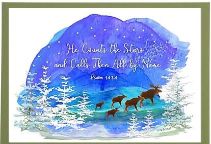 Mountain Evening Frameable Card