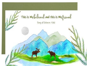 Moose Beloved Frameable Card