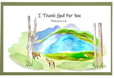 Fox Friends Frameable Card