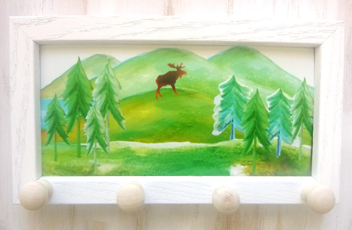 Mountain Moose Key Holder