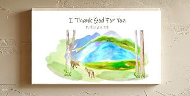 Fox Friends 3x6 on wood panel